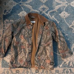 Abercrombie Kids Camouflage Jacket with Brown Corduroy Collar